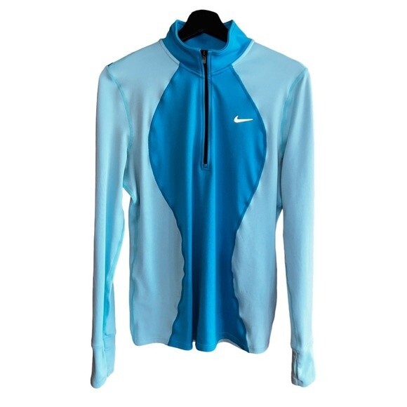 Nike Running Dri-Fit Half‎ Zip Long Sleeve Athletic Jacket Size L - Picture 1 of 16